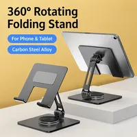 Support de tablette BONCARTECK MT134-2, rotatif à 360°, pliable, réglable, en acier carbone, pour iPhone iPad