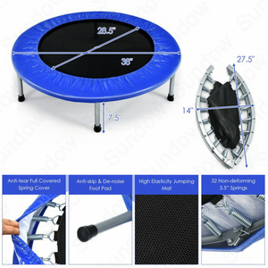 <span class=keywords><strong>Trampolín</strong></span> Plegable <span class=keywords><strong>Mini</strong></span> Sundow con Estructura Elástica Estable para Ejercicios Profesionales de Fitness y Salto - Product Image 4