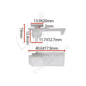 Clips de sujeción de plástico y nailon para faldones laterales de puerta D850 Smooth Sailing, protectores de borde para coches BMW X4, X5, X6 - Product Image 4