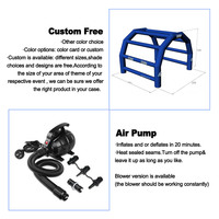 Cage de frappe gonflable en PVC durable Cage de frappe de baseball gonflable