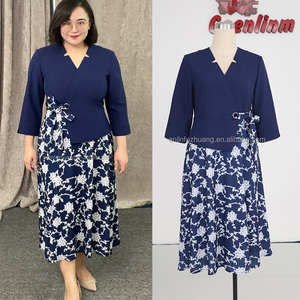 Ropa Africana al por Mayor 2024, Vestidos Turcos para Mujer, Elegantes, Últimos Modelos de Vestidos de Oficina - Product Image 5