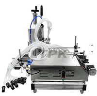 Machine automatique à pompe péristaltique à 10 têtes pour le remplissage de liquides (ampoules, sérums, parfums, flacons oraux, boissons, huiles, lait en sachets)