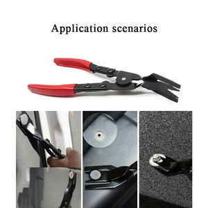 3 pezzi strumento di rimozione del rivestimento <span class=keywords><strong>Audio</strong></span> della porta del pannello dell'auto strumenti per veicoli clip pinze strumenti di rimozione a mano blu/rosso - Product Image 4