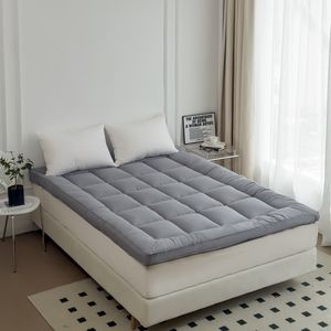 Kapitone ekstra kalın yatak pedi süper yumuşak nefes aşağı alternatif dolgu yastık üst yatak Mat kapak - Product Image 4