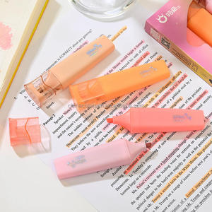 Ensemble de stylos surligneurs pastel scintillants, 4 <span class=keywords><strong>couleurs</strong></span>, stylos fluorescents chatoyants pour enfants, bricolage artistique - Product Image 5