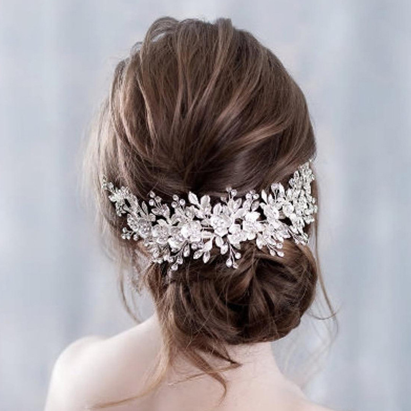 Luxury Handmade Rhinestone Headband Bridal Hair