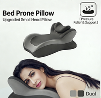 Oreiller multifonctionnel pour dormir sur le ventre, appui-tête réglable, en fibre de polyester, pour lit, lecture et téléphone