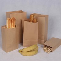Sac d'emballage alimentaire de livraison de logo imprimé personnalisé sac de nourriture à emporter sacs en papier kraft de restaurant