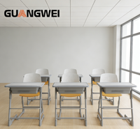 Chaise et bureau réglables Guangwei modernes, écologiques et durables pour salles de classe de lycées et universités