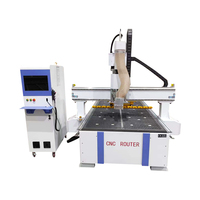 Routeur CNC 1325 avec magazine d'outils droit - Centre de traitement CNC 20 outils pour le bois, le métal et le plastique