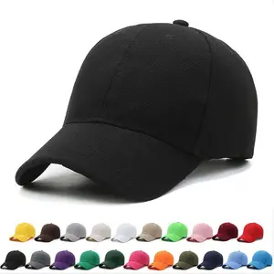 Vente en gros d'usine casquette de baseball en polyester 6 panneaux vierge avec logo de broderie personnalisé chapeau unisexe imprimé casquette de sport Gorras