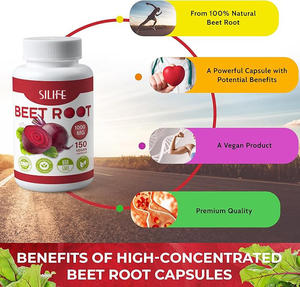 Suplemento dietético orgánico OEM que promueve la circulación sanguínea Extracto de remolacha Cápsulas de remolacha Suplementos nutricionales - Product Image 2