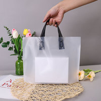Sac en plastique jetable en LDPE imperméable, imprimé sur mesure, thermoscellable, avec poignée, pour l'emballage