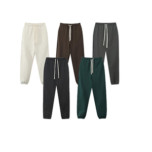 <span class=keywords><strong>Pantaloni</strong></span> Jogger <span class=keywords><strong>in</strong></span> Cotone Terry Pesante da Uomo <span class=keywords><strong>con</strong></span> Coulisse e Laccetti alla Caviglia, Stile Casual Streetwear, Personalizzabili - Product Image 1