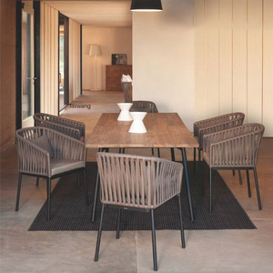 Set Tavolo e Sedie da <span class=keywords><strong>Giardino</strong></span> per Esterni, <span class=keywords><strong>Poltrona</strong></span> da Balcone/Caffè con Seduta Imbottita, Produttore OEM Personalizzato - Product Image 1