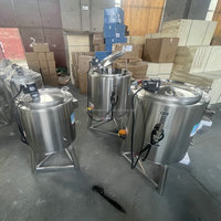 Machine de Pasteurisation en Acier Inoxydable 30L 50L 75L 100L pour Lait de Chamelle, Miel, Jus de Fruits, Purée de Fruits, Ketchup, Yaourt et Lait