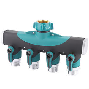 Séparateur d'eau 4 <span class=keywords><strong>voies</strong></span> Heavy Duty <span class=keywords><strong>3</strong></span>/4 "connecteur <span class=keywords><strong>diviseur</strong></span> <span class=keywords><strong>de</strong></span> débit d'eau pour tuyau d'arrosage - Product Image 1