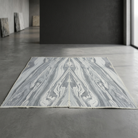 Dalle de marbre calcite noir poli scintillant, grande, imperméable, écologique, pour sol de villa de luxe