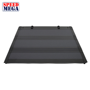 Flush Mount Hard Tri-Fold Tonneau Cover for Nissan Navara Frontier, <b>Low</b> Profile Aluminum <b>Bed</b> Cover Waterproof, Rack Compatible - Product Image 2