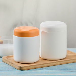 Contenitore Portatile <span class=keywords><strong>Ermetico</strong></span> per Proteine in Polvere <span class=keywords><strong>con</strong></span> <span class=keywords><strong>Coperchio</strong></span> Arancione, <span class=keywords><strong>Barattolo</strong></span> in Plastica Alimentare Senza BPA per Palestra e Conservazione Quotidiana delle Nutrienti - Product Image 3