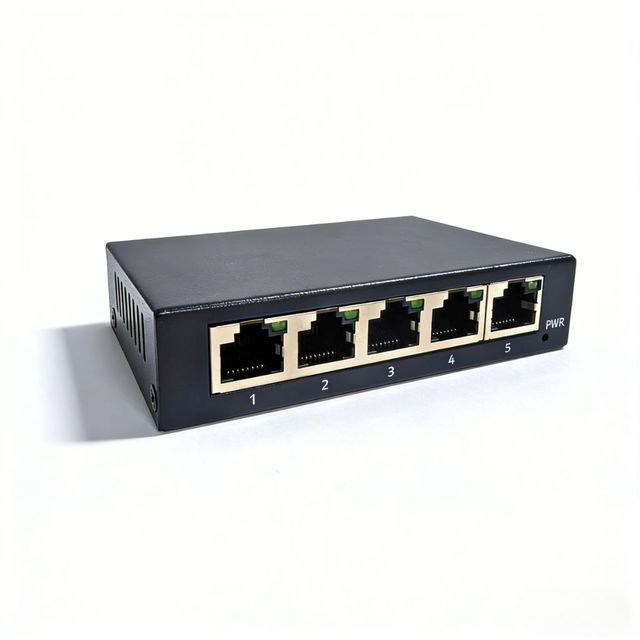 Factory Price 5 Port Gigabit Network Switch 1000Mbps Metal Shell Plug and Play for Security Monitoring Device OEM/ODM Support