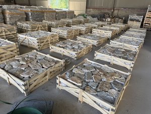 Vàng thạch anh lát đá Loose Đá Ngoài Trời & trong nhà Ốp điên <span class=keywords><strong>fieldstone</strong></span> thiết kế hiện đại bền - Product Image 4