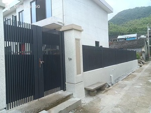 Custom Ontwerp Fancey Aluminium Hek Verticaal Blad Aluminium Hekwerk 1800H X 2400W Voor Tuinmuur - Product Image 4