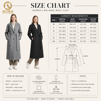 mode boutique vêtements personnalisé dames bureau Trench laine élégant manteau longs vêtements d'hiver pour les femmes