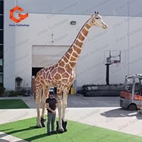 Mascotte géante réaliste réaliste authentique animal gonflable girafe modèle zoo parc gonflable girafe animal mascotte