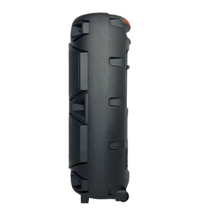En stock : Enceinte Karaoké Sans Fil Double 8 Pouces avec LED RGB 20W, Deux Micros, Écho, Réverbération et Woofer pour Fêtes en Extérieur et Camping - Product Image 3