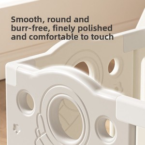 Corralito Plegable para Bebés con Puerta de Seguridad y Tapete, Área de Juegos Interior para Bebés, Niños Pequeños y Niños en Casa - Product Image 2