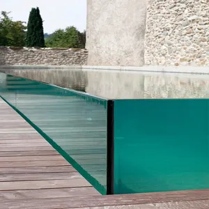 Закаленные панели забора для бассейна, закаленное стекло