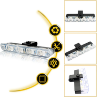 Nouvelle télécommande sans fil 12V LED pour calandre avant, lumière d'avertissement clignotante, lumière diurne, étanche IP67, 8W