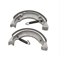 Tambour de patin de frein arrière de moto universel de haute qualité 76mm x 15mm avec système de freinage à ressort de plaquettes de frein de verrouillage pour moteur