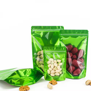 Cấp thực phẩm đầy màu sắc có thể tái chế Túi Mylar đứng chống ẩm với cửa sổ trong suốt cho kẹo đồ ăn nhẹ nhai kẹo cao su thức ăn vật nuôi - Product Image 1
