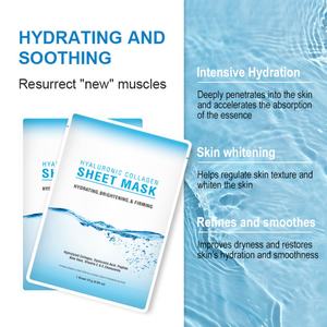 Masque facial hydratant et raffermissant au collagène et à l'acide hyaluronique, 25g, vente en gros d'usine - Product Image 3