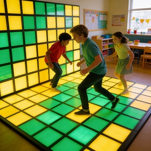 Vente en gros d'usine, sol de danse LED 3D, écran LED de sol de danse, ABS haute résolution pour salle de jeu immersive - Product Image 3