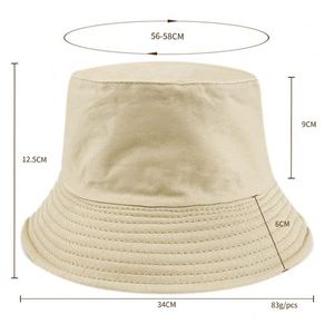 Hot Sale <b>Bucket</b> <b>Hat</b> for Adults Cotton Design Custom Logo Embroidery Printed <b>Reversible</b> Unisex <b>Bucket</b> <b>Hats</b> - Product Image 2