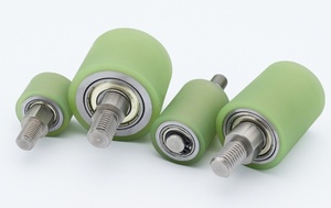 Polyurethane dọc hướng dẫn con Lăn Đôi mang với cantilever Pin trục con lăn không được hỗ trợ bao gồm con lăn chuyển ròng rọc - Product Image 4