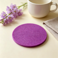 Sous-verres tendance personnalisés en feutre de fibres chimiques épaissi, écologiques, modernes, anti-taches et faciles à nettoyer pour villa, café, bar, bureau
