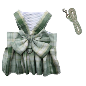 Conjunto de Ropa para Mascotas F19, Diseño Sencillo y Ecológico de Poliéster, Vestido de Princesa para Perros y Gatos, Arnés y Correa, Falda JK, Otoño-Invierno - Product Image 2