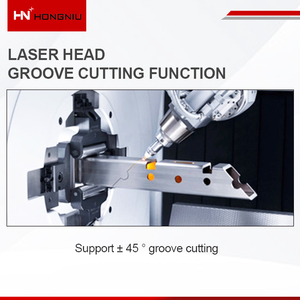 Pabrik Tiongkok mesin pemotong Laser lubang tabung persegi baja logam 6m putar otomatis untuk pipa bulat - Product Image 5