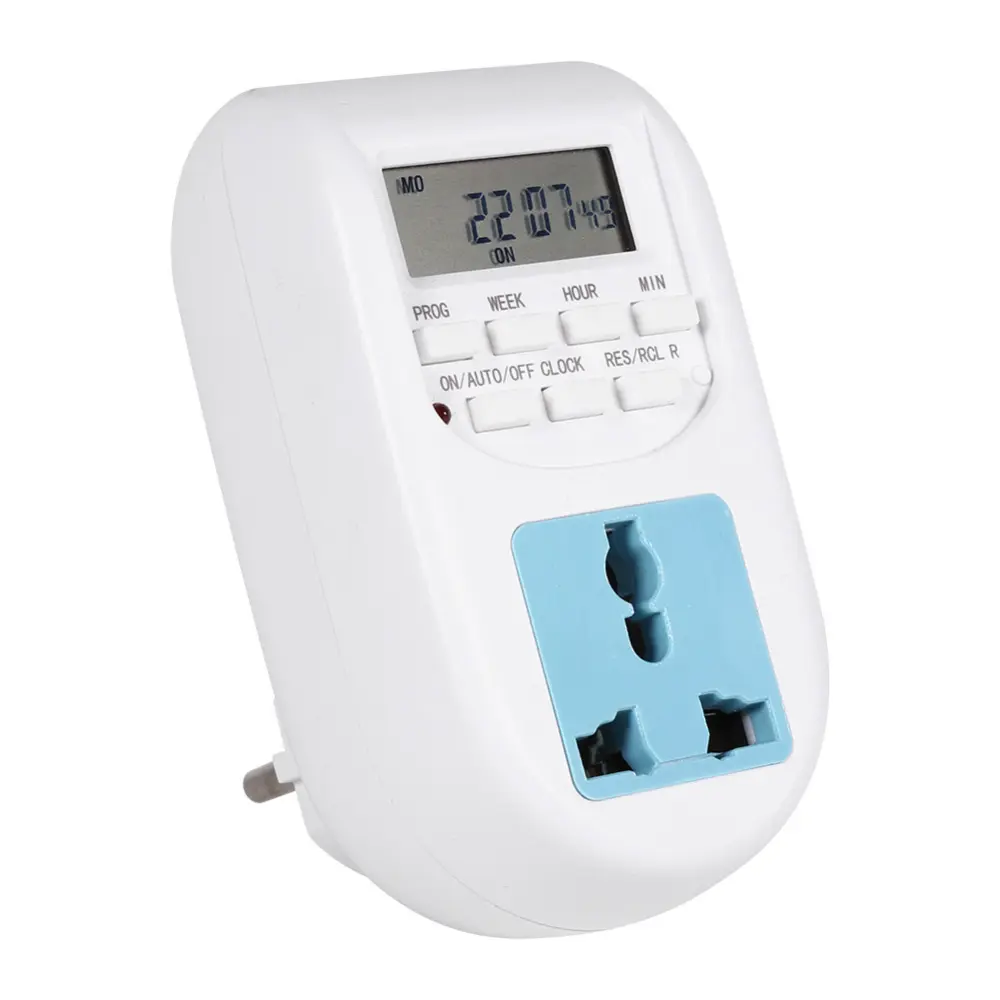 AL-06 LCD Display 220V 50Hz 10A Plug-in 24 Hours Digital Timer Switch Socket