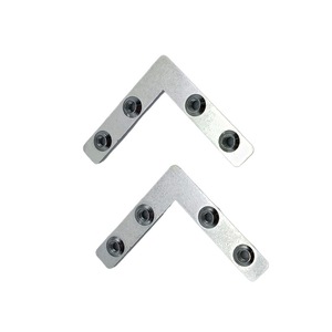 Support d'angle en aluminium de 10 mm, connecteur à angle droit pour portes d'armoires, pièce de jonction métallique durable - Product Image 5