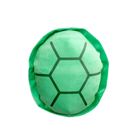 Vente en gros de jouets en peluche en forme de coquille de tortue verte poupée en peluche en forme de coquille de tortue portable