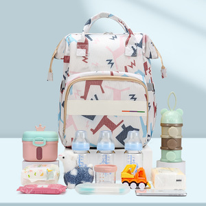 Nueva bolsa de pañales, venta al por mayor, mochila impermeable con estilo para mamá, mochila de viaje, bolsas de pañales para bebés para madre, bolsa de parturienta - Product Image 3