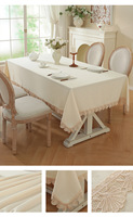 Nappe en coton-lin beige unie, résistante aux taches, infroissable et soyeuse, idéale pour hôtels et mariages (vente en gros)