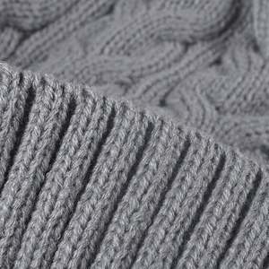 Nouveau bonnet d'hiver 2024 en polaire tricoté pour femme avec pompon jacquard et doublure en peluche chaude - Product Image 3