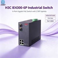 H3C IE4300-6P 4-port Gigabit Elektrikli 2 Gigabit İnternet Endüstriyel Switch