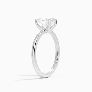 10 Karat 14 Karat Gold 1 Karat Solitaire Ring Lab Grown <span class=keywords><strong>Diamond</strong></span> 4-Zinken-Einstellungsring IGI-zertifiziert D VVS2 3EX - Product Image 2